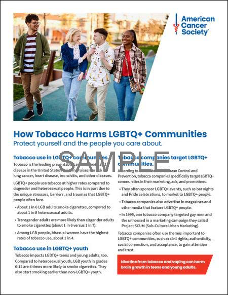How Tobacco Harms LGBTQ+ Communities Flyer - English (2025.00)