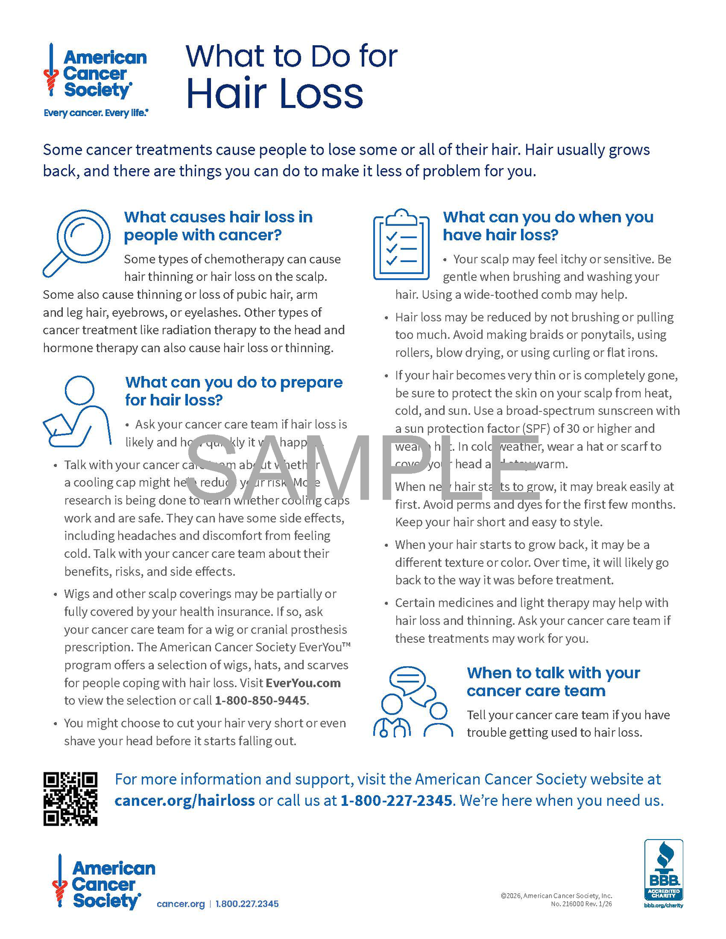 What to Do for Hair Loss Tearsheet x 50 - English (2160.00)