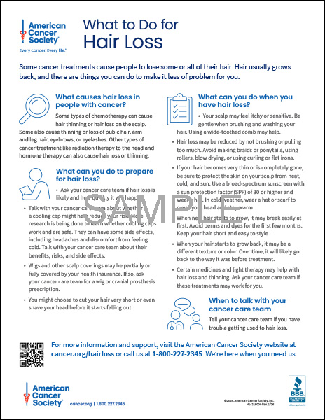 What to Do for Hair Loss Tearsheet x 50 - English (2160.00)