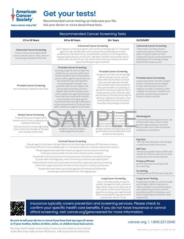 Get Your Tests! Flyer - English (2437.01)
